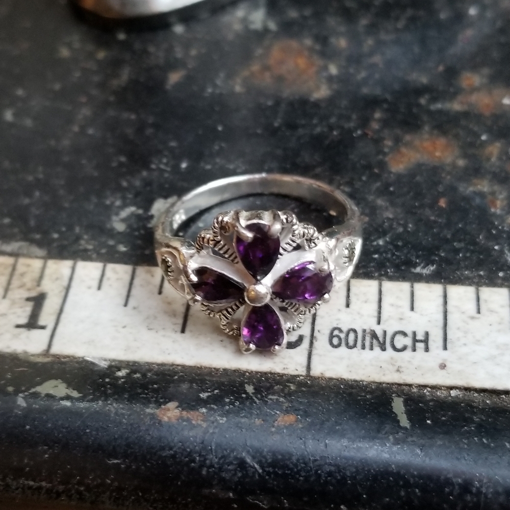 Amethyst And 925 Ring - image 3